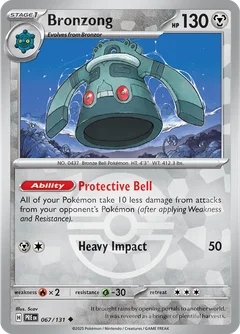 Bronzong Poke ball Holo 67